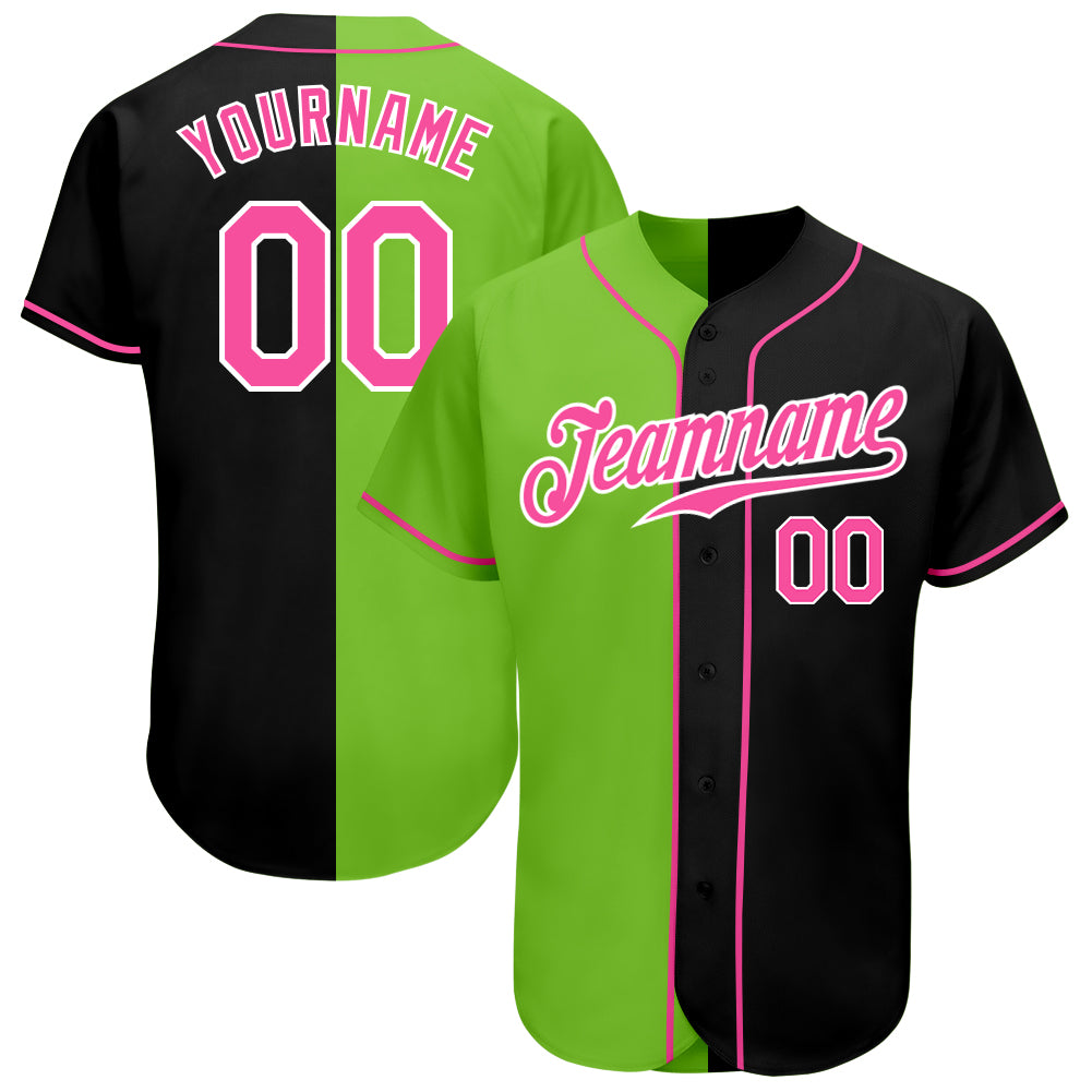 Custom White Aqua-Pink Authentic Baseball Jersey Discount