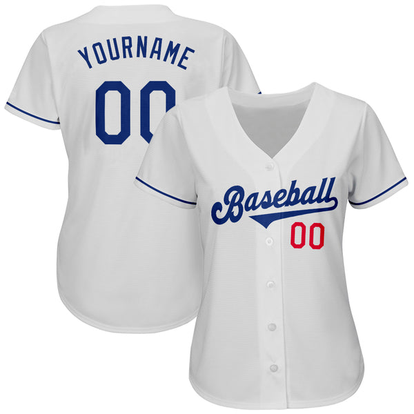 Custom Gray Royal-Red Authentic Two Tone Baseball Jersey